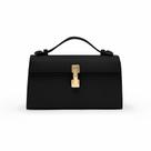 Bolsas embreagem em couro PU preto Apryl para mulheres