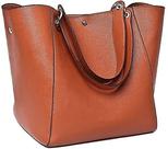 Bolsas femininas bolsa de couro e bolsas senhoras bolsa de ombro impermeável marrom