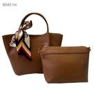 Bolsas Femininas Conjunto de Mão e Transversal kit 3 pçs Lenço 8040