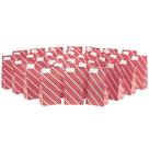 Bolsas Hallmark Party Favor 13x26x9 cm, listras vermelhas e brancas, 30 unidades Bolsas Hallmark Party Favor 13x26x9 cm, listras vermelhas e brancas, 30 unidades