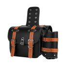Bolsas Laterais Universais De Couro PU Para Motocicleta Com Suporte Para Copo Para Sportster Softail