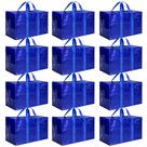 Bolsas móveis HealSmart, pacote com 12 unidades, grandes, com zíperes e alças, azuis Bolsas móveis HealSmart, pacote com 12 unidades, grandes, com zíperes e alças, azuis