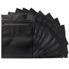 Bolsas Mylar GoodToU, pacote de 100, 8,5 x 13 cm, preto fosco que pode ser fechado novamente