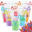 Bolsas para bebidas Patelai 36 conjuntos com canudos para adultos, 9 estilos Bolsas para bebidas Patelai 36 conjuntos com canudos para adultos, 9 estilos