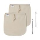 Bolsas para cold brew BIMYJ 30 x 30 cm de algodón orgánico, 2 unidades + cucharas