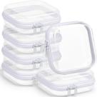 Bolsas para lápis Sanwuta Clear Hard Plastic Zipper Case x6