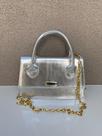 Bolsas Pequena Feminina Alça Transversal Ombro Lateral Tiracolo Corrente Cabe Celular
