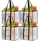 Bolsas reutilizáveis para compras SmartTrends 33 L, resistentes, kit com 4