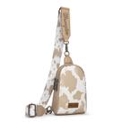 Bolsas tiracolo Wrangler Cow Print para mulheres, bolsa Western Sling com alça ajustável, bolsa transversal WG133-210TN