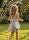 Bolsinha Infantil Puket Menina Gata Sereia Verde Água