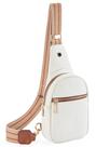 Bolso Bandolera Telena Pequeño de Cuero Vegano Beige Bolso Bandolera Telena Pequeño de Cuero Vegano Beige