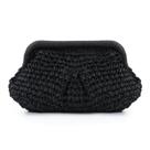 Bolso Clutch de Dumpling de Paja LUI SUI Bolso Tote de Paja Tejida para Mujeres