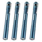Bolso LED de alumínio Pen Light WORKPRO com clipe azul, pacote com 4
