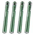 Bolso LED de alumínio Pen Light WORKPRO com clipe verde, pacote com 4