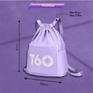 Bolso T60 Rosa Cinza Unissex Dobrável Impermeável Treino