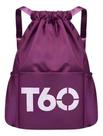 Bolso T60 Roxo Dobrável Multiuso Escola Praia Fitness Bolso T60 Roxo Dobrável Multiuso Escola Praia Fitness