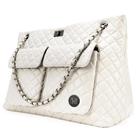 Bolso Tote Badgley Mischka Diana XL Acolchado de Cuero Vegano Crema Bolso Tote Badgley Mischka Diana XL Acolchado de Cuero Vegano Crema