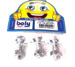 Boly 3 Parafusos Sextavados Rosca Máquina Zincados 5/16" x 1" + 3 Porcas e Arruelas