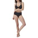 Bom SPANX, sutiã! Sem fio levemente forrado, muito preto, 30C