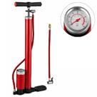 Bomba ar profissional manometro dupla alta pressao compressor manual inflador 2 mangueiras enche pneu bike bicicleta