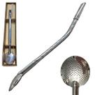 Bomba Chimarrão Inox 304 24cm Não Entope Bojo Removível