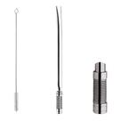 Bomba Chimarrão Tererê Mate 19cm Aço Inox Abaulada Com Rosca Mola - 630 Taumer Bomba Chimarrão Tererê Mate 19cm Aço Inox Abaulada Com Rosca Mola - 630 Taumer