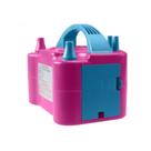 Bomba Compressor Inflador de Balões e Bexigas Para Festas 2 Bicos 110 Volts Rosa