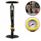 Bomba de ar manometro profissional tanque 50cm 160psi aluminio encher pneu bike bicicleta bola colchao inflavel 3 bicos