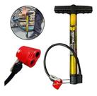 Bomba De Ar Manual Fertak Pneu Bicicleta Carro Moto 45 Psi
