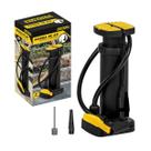Bomba de Ar Pedal Antiderrapante 2 Bicos Ferramenta Passeio Encher Aro Pneu Bicicleta Bike Bola Bóia Inflável Ciclista