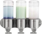 Bomba de chuveiro simplehuman Triple Wall Mount com 3 dispensadores de 450 ml