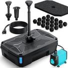 Bomba de Filtro para Lago POPOSOAP 660GPH com Kit Clarificador UV