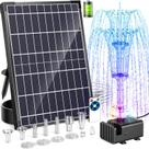 Bomba de Fonte Solar Antfraer 12W 4200mAh com LED RGB e Controle Remoto