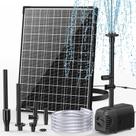 Bomba de Fonte Solar POPOSOAP 20W 320GPH 4 Padrões de Spray
