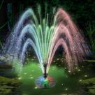 Bomba de lago flutuante Fountain JuTai LED com filtro, cabo de 10 m