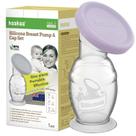 Bomba de mama de silicone de 150 ml com tampa de silicone Lavanda