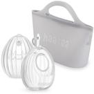 Bomba de mama de silicone vestível haakaa Shell 75mL com esterilizador
