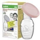 Bomba de mama manual de silicone com tampa de qualidade alimentar de 100 ml