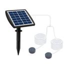 Bomba De Oxigênio Solar Plug-in 6V 2W Para Aquário Com Tubo De 2,5m E 2 Pedras Difusoras De Ar