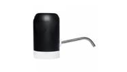 Bomba eletrica p/galao de agua de plastico e aco inox branco e preto 6,7cm x 6,7cm x 12cm