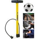 Bomba Encher Pneu Bicicleta Moto Bola Leve E Resistente Cor Amarelo Alto Desempenho