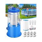 Bomba Filtro para Piscina KimFilter 1000 GPH com Cartucho Transparente