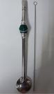 Bomba inox para chimarrão ou tererê 25 cm com Pedra - Kierva