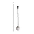 Bomba Inox Para Chimarrão Tereré Mate 19cm Branco - BC001-WG Mokha