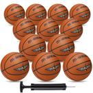 Bomba Jerify, 12 peças de bolas de basquete de borracha de 29,5 polegadas, tamanho oficial, 7 Bomba Jerify, 12 peças de bolas de basquete de borracha de 29,5 polegadas, tamanho oficial, 7