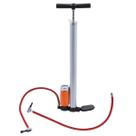 Bomba Manual de Ar Com Manômetro Tanque Duplo 58cm Altura
