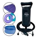 Bomba Manual Encher Inflar Colchão De Ar Bóias Piscina Bola Bomba Manual Encher Inflar Colchão De Ar Bóias Piscina Bola