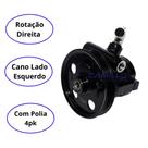 Bomba oleo hd nova trw ford novo fiesta 1.0 supercharger 2002 em diante - com polia 04 pk - cano p frente le