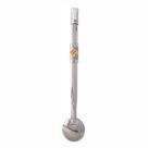 Bomba p/ Chimarrão e Tereré- Inox c/ Pingente Banhado a Ouro