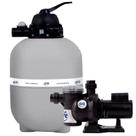 Bomba para Piscina 1,25 CV Bivolt com Filtro GRE 700 1,5CV até 112.000L FLUIDRA